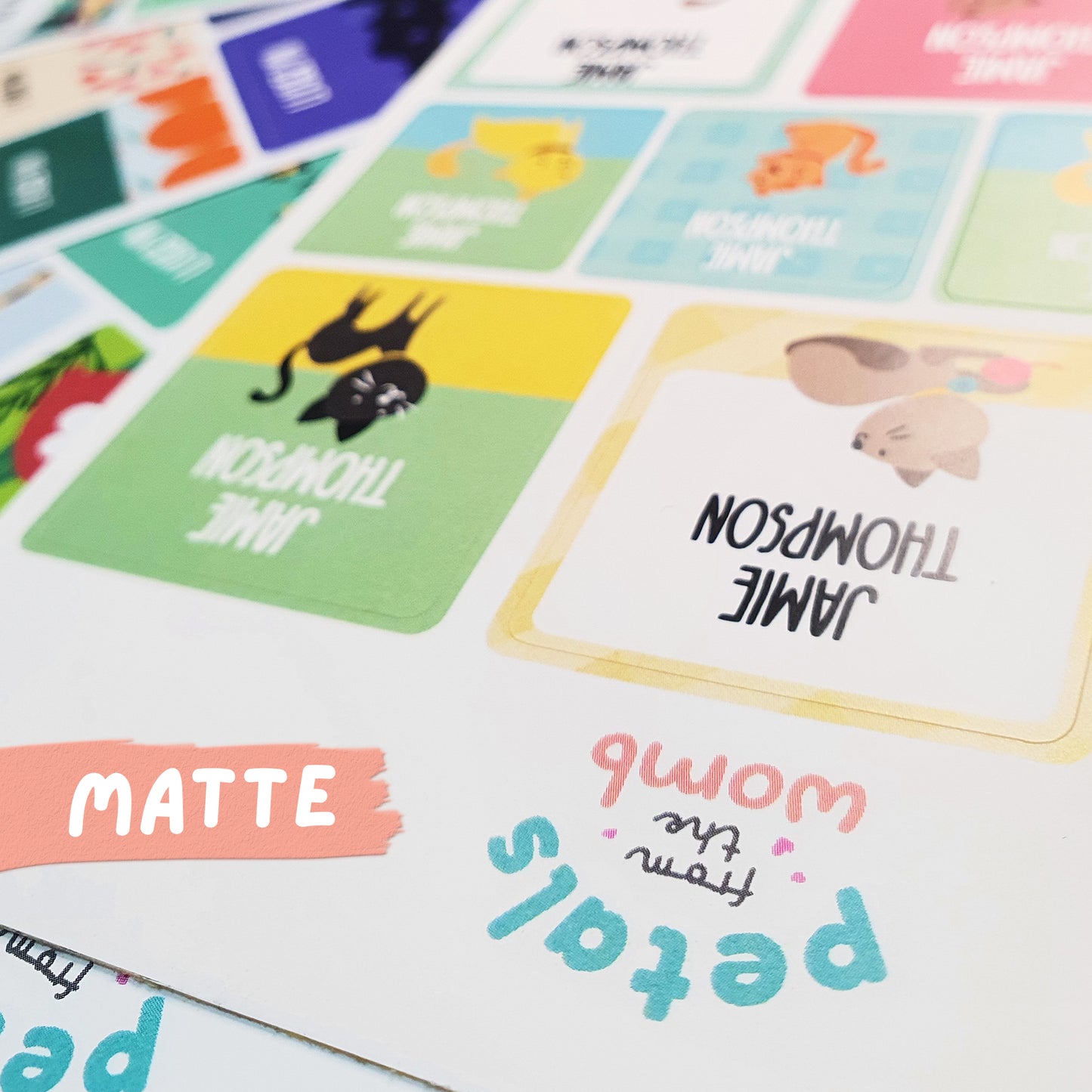 Personalised Name Label Stickers Back to School Essentials